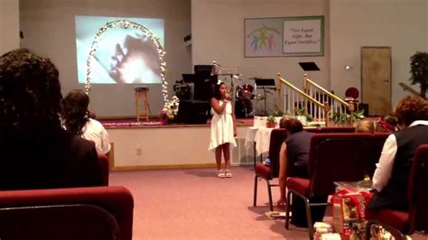 Kayla Singing At The Girls Ministries Promotion Ceremony Crossroads Assembly Of God Youtube