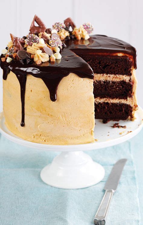 Chocolate And Peanut Butter Drip Cake British Bake Off Recipes Bake