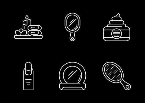 Beauty Salon Vector Icon Set 17482973 Vector Art At Vecteezy