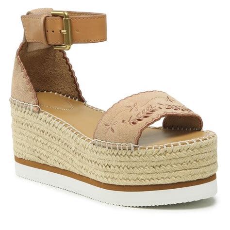 Espadryle See By Chloé SB40116A Nude eobuwie pl