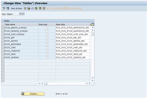 FICOBDT16 SAP Tcode FICO Configuration BDT Tables Transaction Code