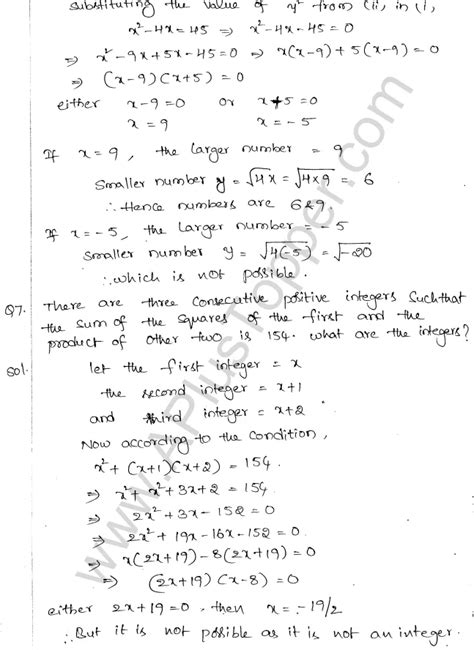 Ml Aggarwal Icse Solutions For Class Maths Chapter Quadratic