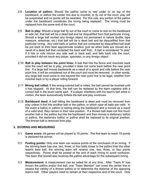 Tournament Rules Club Molisani Charities