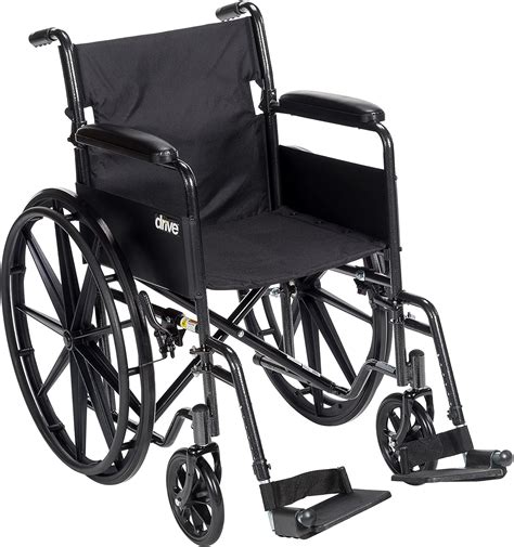 Drive Medical SSP118FA SF Silla De Ruedas Plegable De Transporte