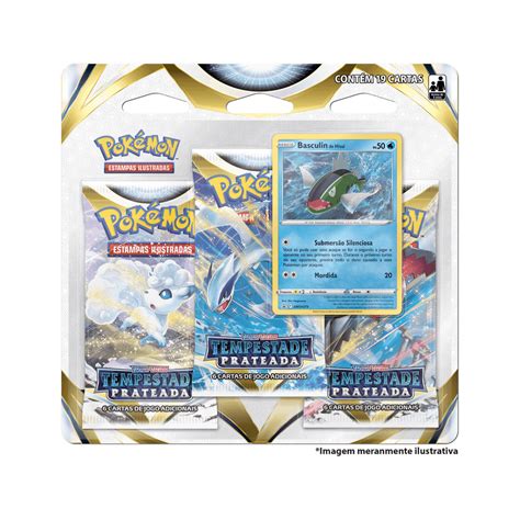 Triple Pack Pokémon Basculin De Hisui Espada E Escudo 12 Copag Loja