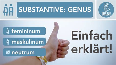 Genus Genera Grammatisches Geschlecht Nomen Substantive Maskulinum