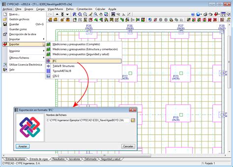 CYPECAD Exportación en formato IFC