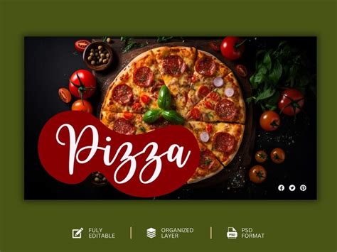 Premium Psd Food Menu And Delicious Pizza Graphic Design Template