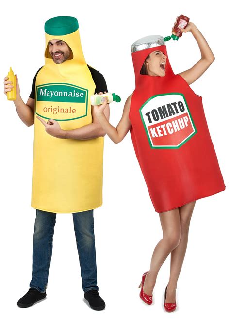 Costume Di Coppia Maionese E Ketchup Adulti Costumi Coppia E Vestiti