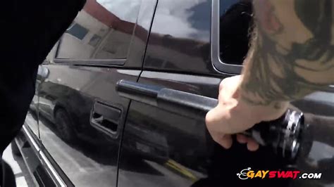 Criminal Is Subdued Into Taking Gay Officers Big Cocks