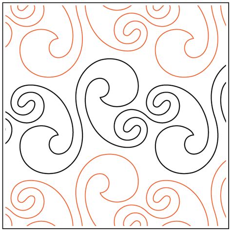 Curl And Swirl Pantograph Quilting Creations