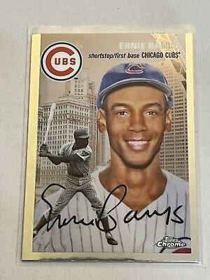 Topps Chrome Platinum Anniversary Ernie Banks City View Variation