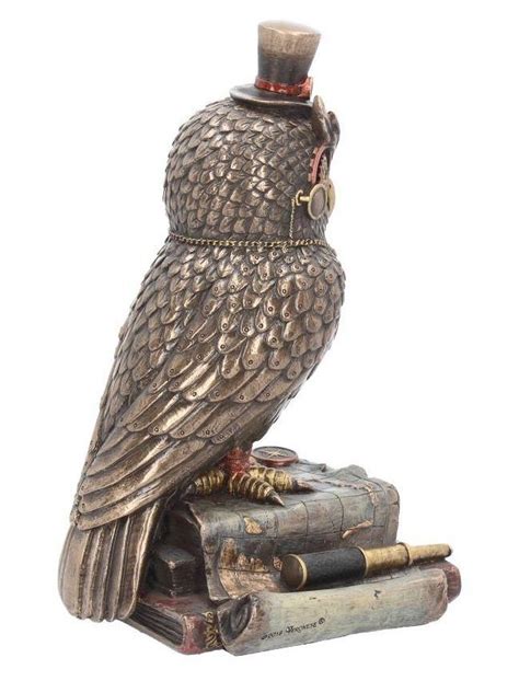 Steampunk Wise Owl Bronze Figurine Gothic Ts