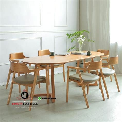 Meja Makan Model Minimalis Terbaru Kayu Jati Jepara Miniuty Furniture