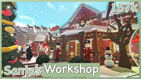 Bloxburg Santa S Workshop Speed Build YouTube