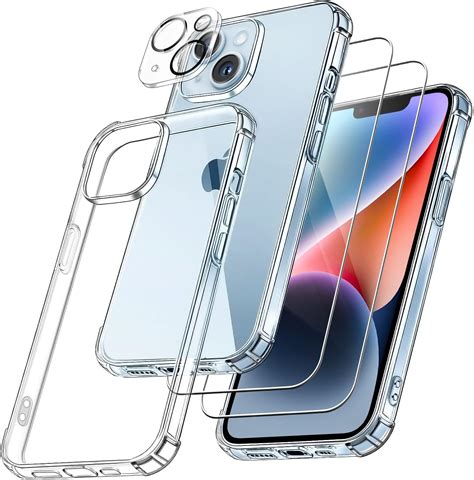 Fllao En Coque Pour Iphone Avec Verre Tremp Et Cam Ra