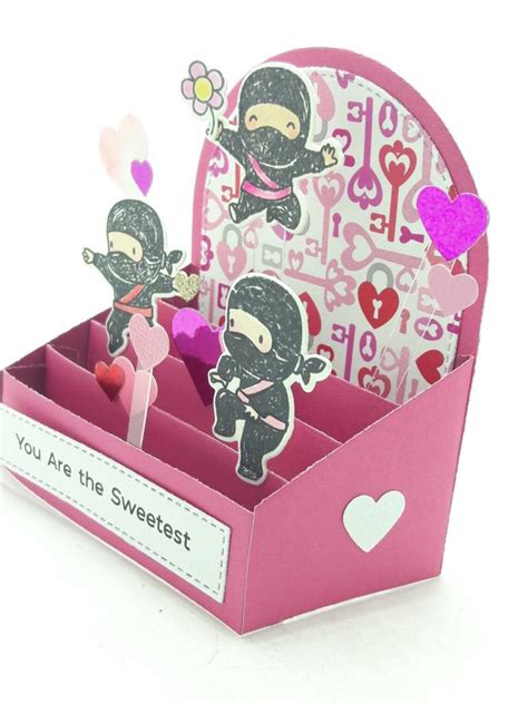 Kawaii Ninja Themed Pop Up Card Box Pop Up Customize Pop Up Card