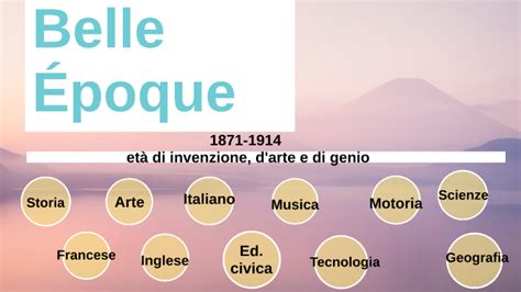 Belle Epoque By Rachele Seganti On Prezi