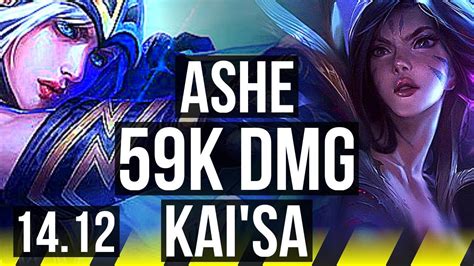 ASHE Pyke Vs KAI SA Blitzcrank ADC Rank 4 Ashe Rank 7 59k DMG