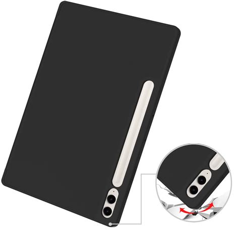 Etui Bizon Case Tab Lizard Do Galaxy Tab S9 FE Plus Czarne Pancernik