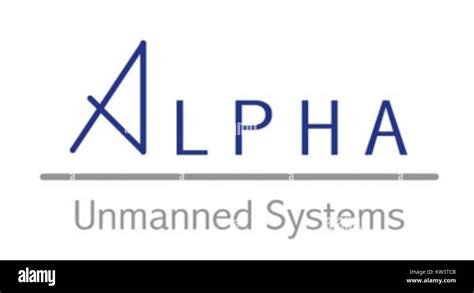 Logo Alpha Unmanned Systems Stock Photo Alamy