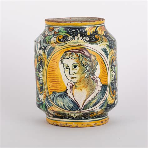 A MAIOLICA ALBARELLO 19TH CENTURY WORN FEW DEFECTS Wannenes Art