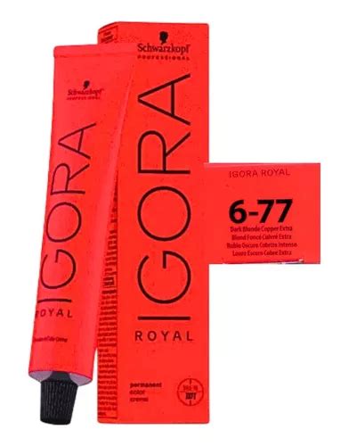 Coloração Igora Royal Schwarzkopf 6 77 Louro Escuro Cobre MercadoLivre