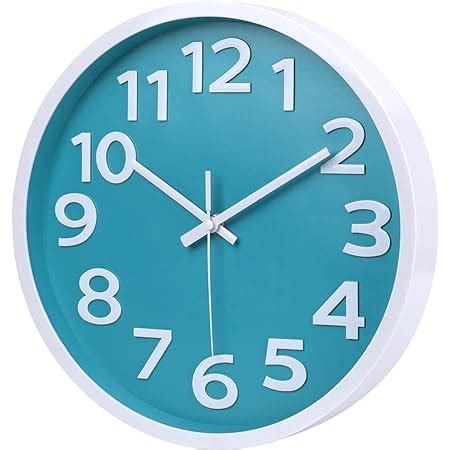 Amazon Rulart Wall Clock Battery Operated Bedroom Modern Kitchen