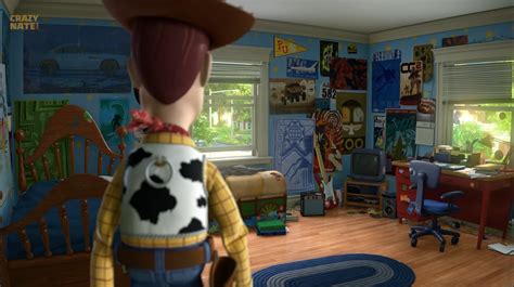 Andy's room, from Toy Story 3 (2010), is full of Pixar Easter Eggs. To ...