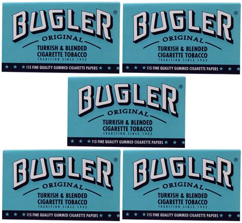 Pack Bugler Single Wide Mm Cigarette Rolling Papers Leaves