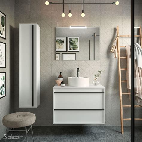 Oferta MUEBLE DE BAÑO ATTILA 2 CAJONES SOBRE ENCIMERA de SALGAR