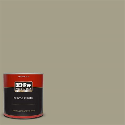 Behr Premium Plus Qt Pmd Fossil Stone Flat Exterior Paint