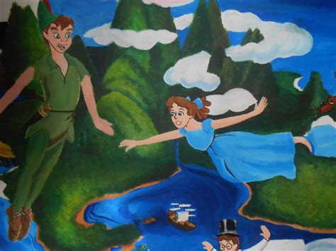 peter pan painting peter pan painting painting artwork