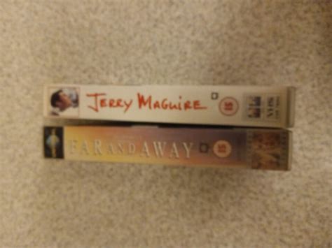 Jerry Maguire Far And Away Vhs Pal Uk Video Bundle Tom Cruise Nicole