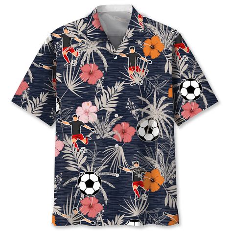 Soccer Hawaiian Shirt Trendy Aloha