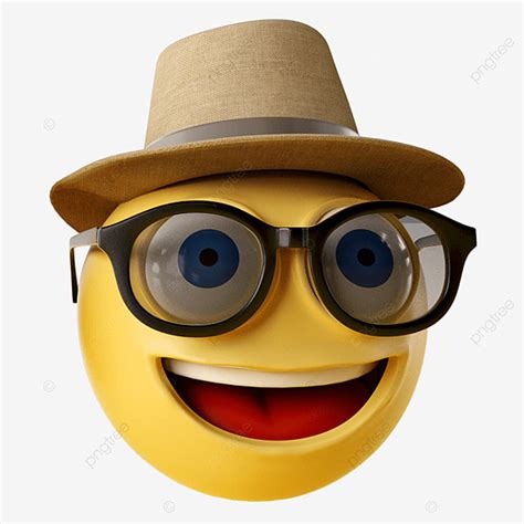 Render Emoji 3d Transparent PNG Happy Emoji 3d Rendering 3d