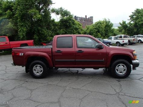 2008 Deep Ruby Metallic Chevrolet Colorado Lt Z71 Crew Cab 4x4 81932657 Car