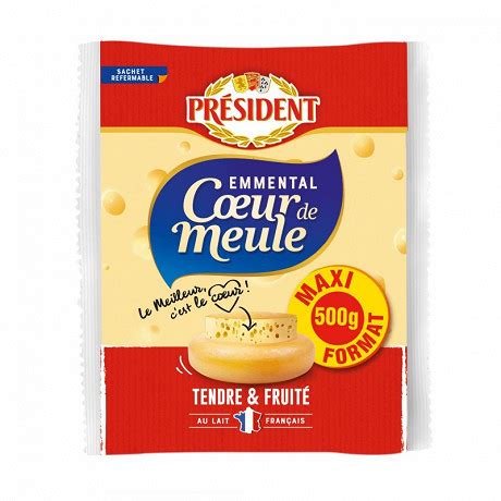 Président emmental coeur de meule maxi format 500 g