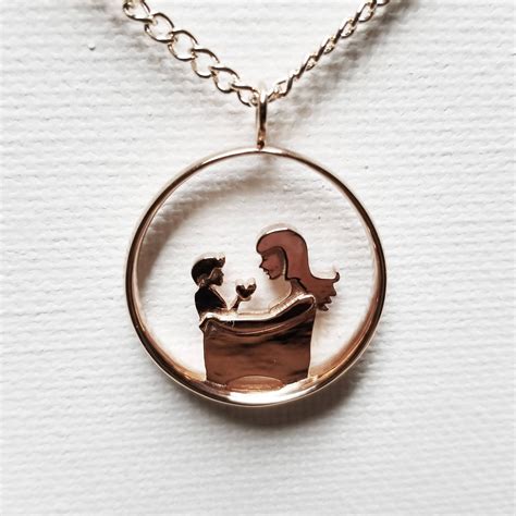 Mother And Son V3 Pendant Necklace Motherhood Collection Etsy Ts For Mom Christmas Ts