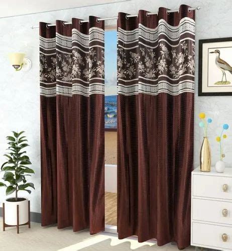 Dazzle Dreams Brown Monty Carlo Window Curtain For Home Size X