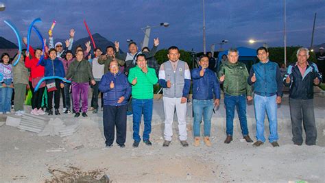 Alcalde De Huarmey Inaugura Obra De Pistas Veredas Y Coloca La Primera