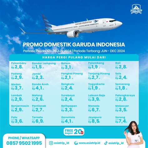 Promo Tiket Garuda Indonesia Rute Domestik 2024 Asia Trip