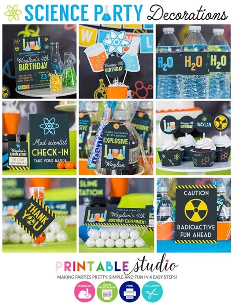 Science Party Decorations Science Birthday Decorations Mad Scientist Party Science