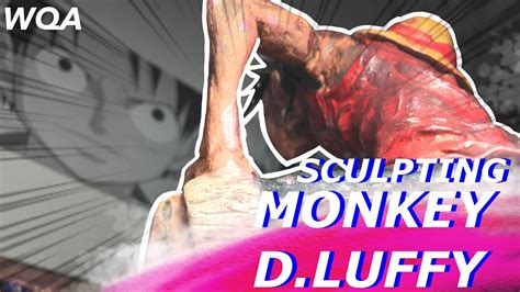 SCULPTING MONKEY D LUFFY One Piece Fanart Sculpture Luffy Gear 2nd