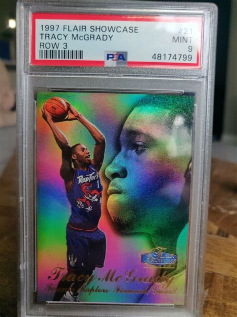 Flair Showcase Tracy Mcgrady Row Psa Basketball Card Fleer