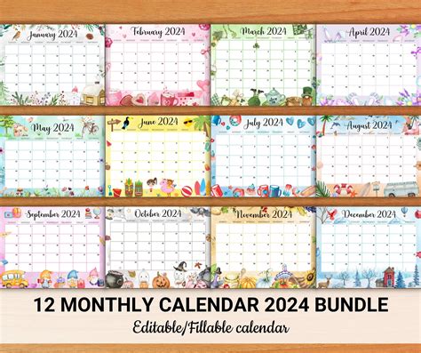 Disney 2024 Calendar Printable - Tomi Agnesse