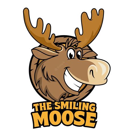 Premium Vector Moose Cartoon Vector Illustration