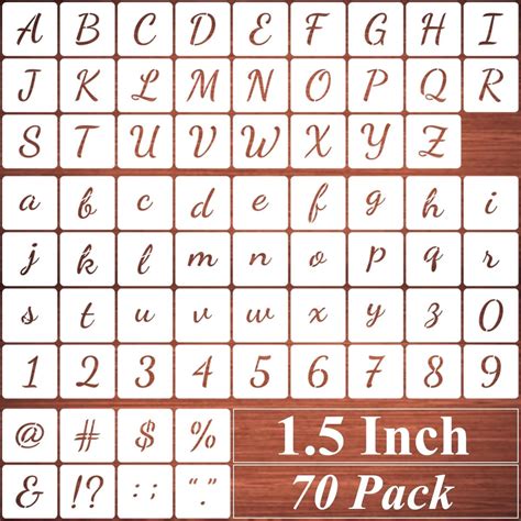 Amazon Inch Alphabet Letter Stencils For Painting Pack