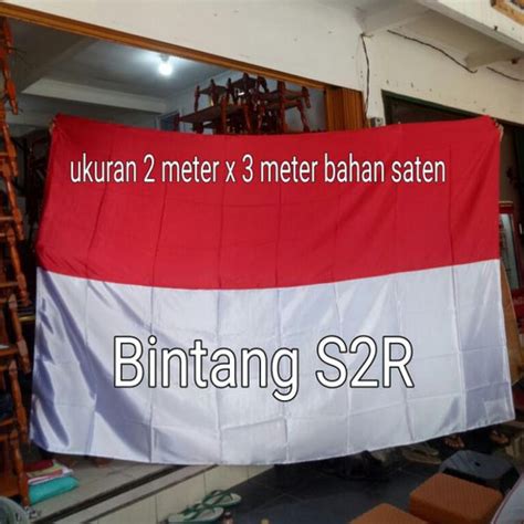 Jual Bendera Merah Putih Ukuran 2x3 Bahan Saten Jakarta Barat