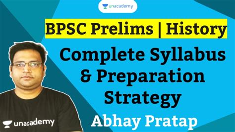 Syllabus Preparation Strategy For 66th BPSC Prelims History For BPSC